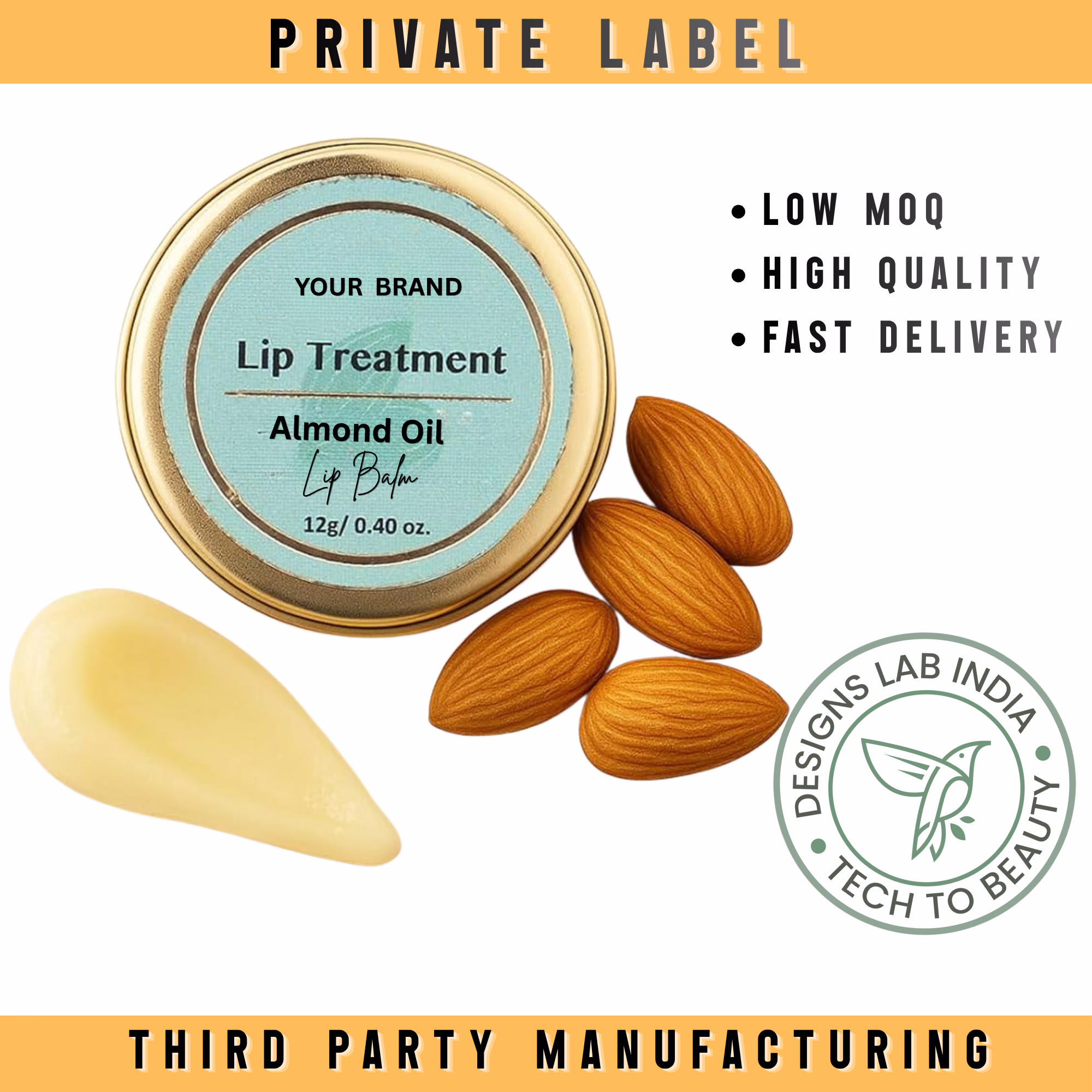Almond Oil Lip Balm